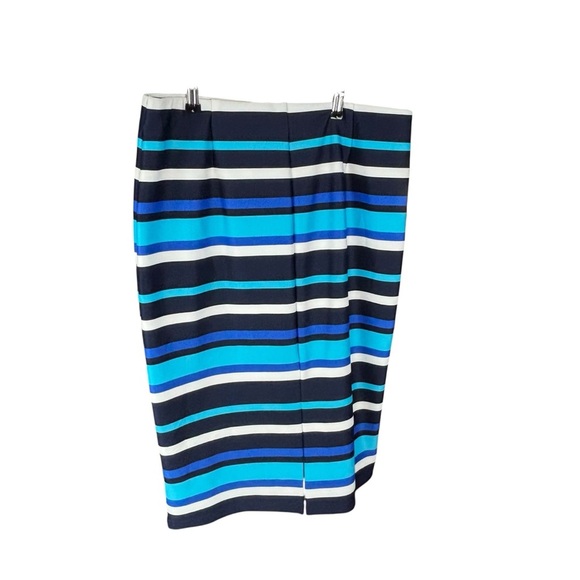 NYCC Striped Blue Midi Skirt - Picture 2 of 6